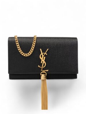 Saint Laurent kate Woc 99 Tassel Satchel caviar leather + Brand Box , size 22*14