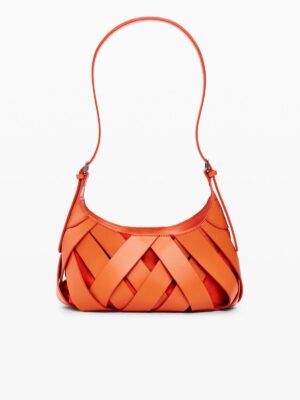 Desigual Medium braided faux leather bag , size 22*12