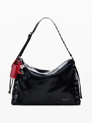 Desigual Large shiny woven bag , size 44*29