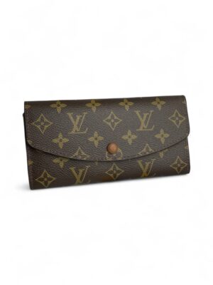 Louis Vuitton Emilie Wallet Brown + Box , size 18*10