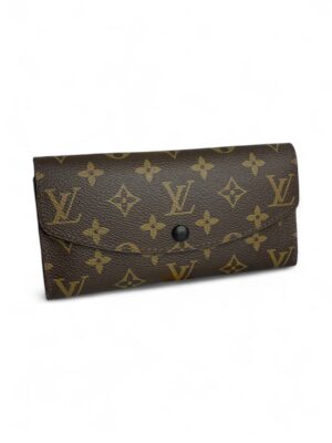 Louis Vuitton Emilie Wallet Black + Box , size 18*10 C