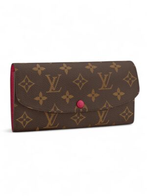 Louis Vuitton Emilie Wallet Fuchsia + Box , size 18*10