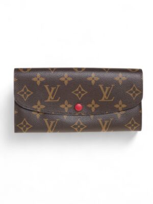 Louis Vuitton Emilie Wallet Red + Box , size 18*10