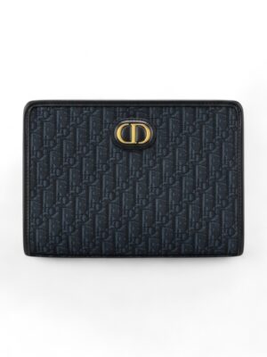 Christian Dior 30 Montaigne Dea Oblique Jacquard Pouch black , size 26*20