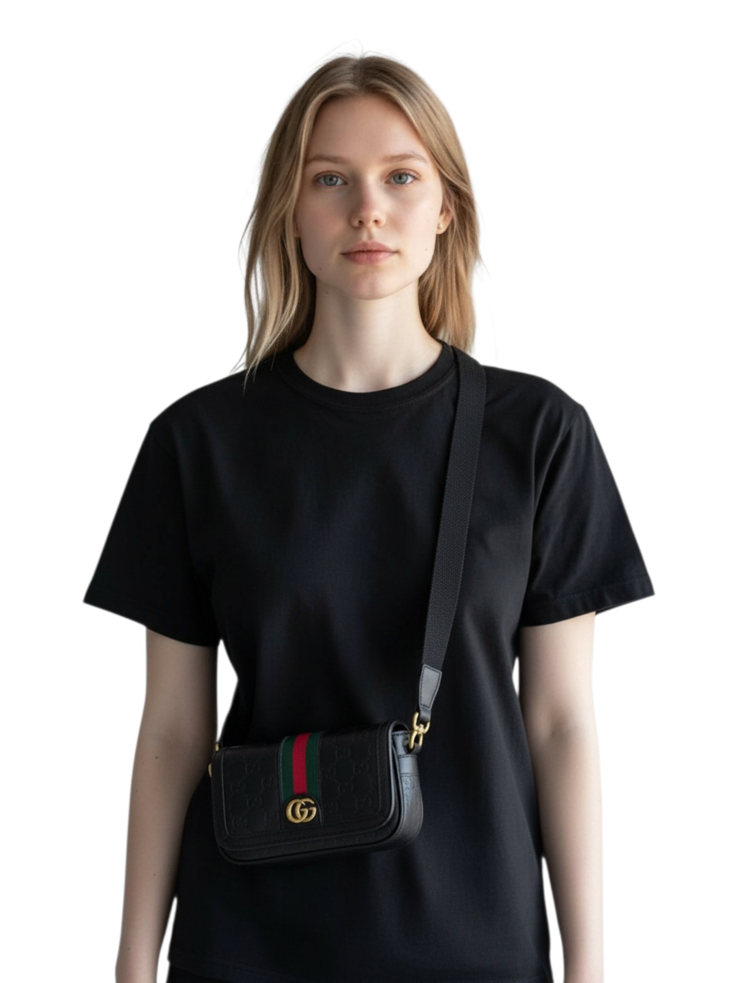 ⁦Gucci
Ophidia GG Leather Mini + Brand Box , size 19*12 .. ofr⁩ - الصورة ⁦4⁩