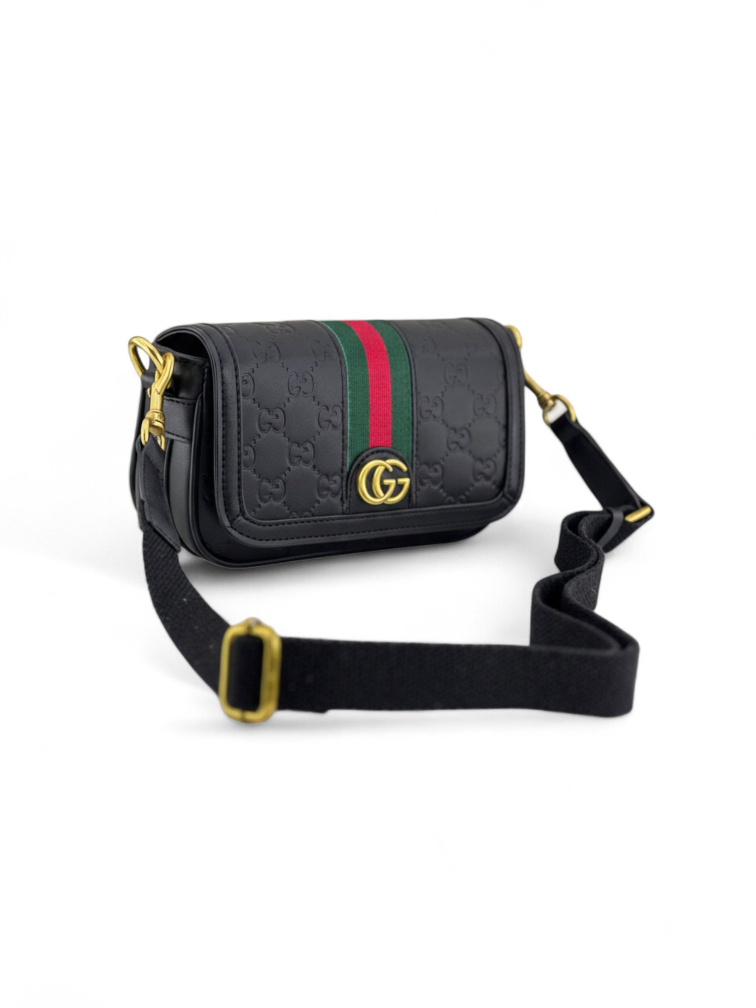 ⁦Gucci
Ophidia GG Leather Mini + Brand Box , size 19*12 .. ofr⁩ - الصورة ⁦2⁩