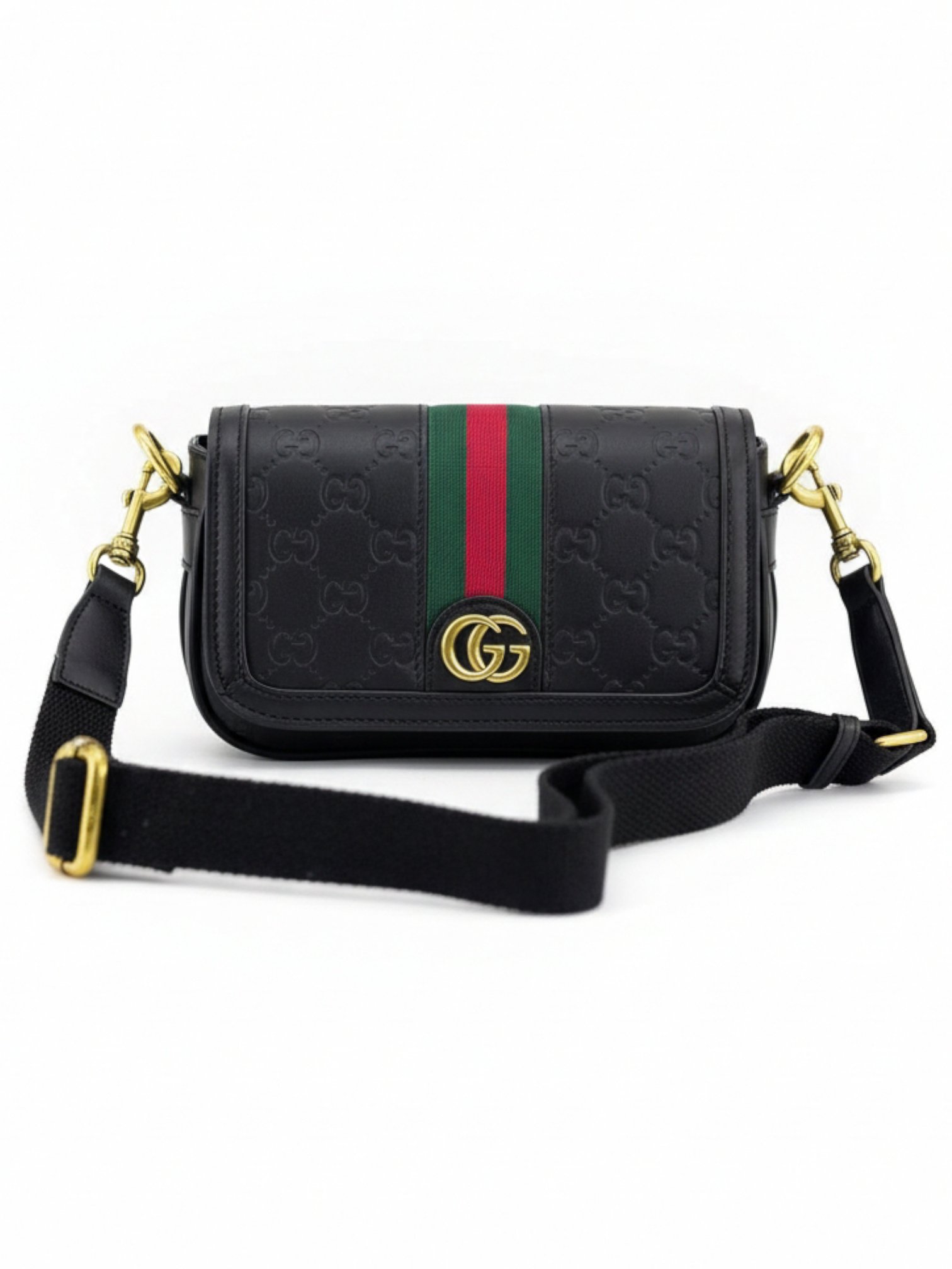 ⁦Gucci
Ophidia GG Leather Mini + Brand Box , size 19*12 .. ofr⁩ - الصورة ⁦1⁩
