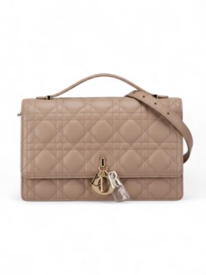 Christian Dior Dior amour My Dior Top Handle Bag  + Brand Box , size 24*16 .. ofr - بيج