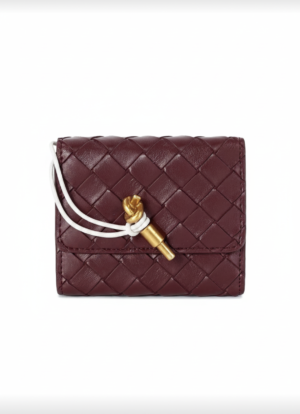 Bottega Veneta Leather Intrecciato Andiamo Trifold Wallet + Brand Box , size 11*9