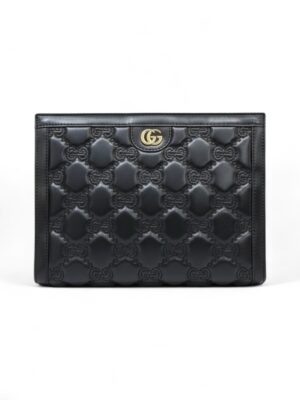 GUCCI GG Matelasse Leather Pouch + Brand Box , size 27*20