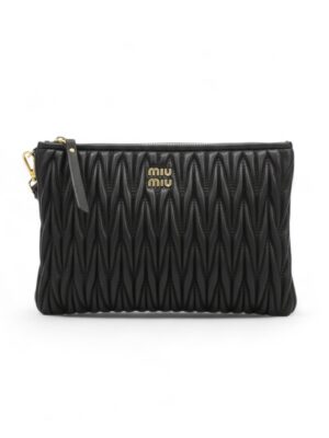 Miu Miu  Matelasse Leather Clutch Bag + Brand Box , size 26*20