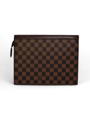 Louis Vuitton Damier azur Pochette Voyage MM clutch + Brand Box, size 26*20