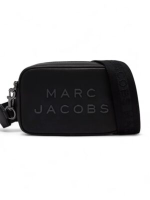 Marc Jacobs The Flash Black Smooth Leather Embossed Camera bag + Brand Box , size 22*15
