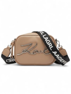 Karl Lagerfeld K Ikonik Camera Crossbody + Brand Box , size 22*16 .. ofr