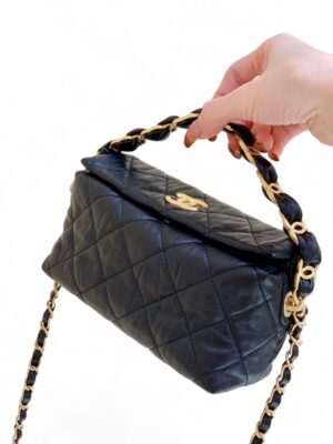 Chanel Mini CC Fold Over Chain Hobo  + Brand Box size  19*12 .. ofr
