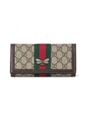 Gucci Queen Margaret GG Supreme wallet + Brand Box , size 19*10