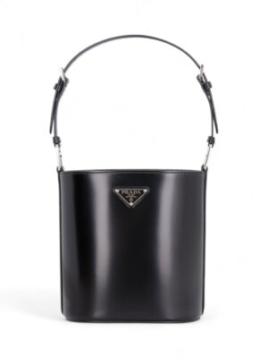 Prada Spazzolato Leather Bucket Bag + Brand Box , size 19*16 .. ofr