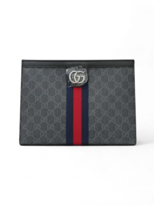 GUCCi GG Supreme Monogram Ophidia clutch  bag + Brand Box , size 26*20