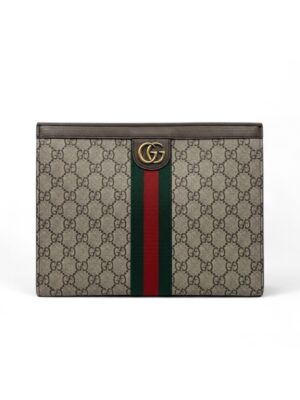 GUCCi GG Supreme Monogram Ophidia clutch  bag + Brand Box , size 26*20