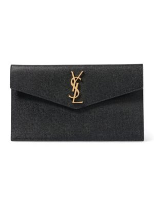 SAINT LAURENT Uptown  Clutch caviar leather + Brand Box , size  26*18
