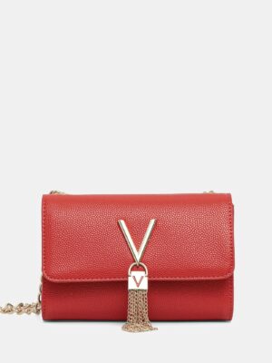 Valentino divina flap crossbody bag in red + Brand Box , size 23*17