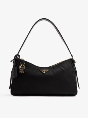 PRADA
Aime Large ReNylon & Leather  shoulder bag + Brand Box , size 39*25 .. ofr