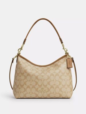Coach  Laurel Shoulder Bag In Signature Canvas Windy , size 35*21 .. ofr