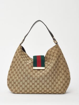 Gucci
Hobo in Brown, GG Supreme Canvas + Brand  Box , size 40*29