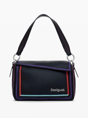 Desigual Multilineal handbag with zipper  , size 23*15