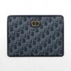 Christian Dior Clutch Denim Oblique 30 Montaigne Dea Pouch Blue + Brand Box , size 26*20 - Thumbnail Image 1