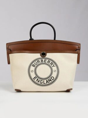 Burberry Large Logo Graphic Cotton Canvas Society , size 34*28 .. ofr