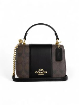 Coach Lysa Top Handle Bag in signature canvas + Brand Box , size 17*12 .. ofr