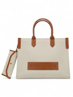Balmain B army 36 tote canvas , size 37*31 . ofr
