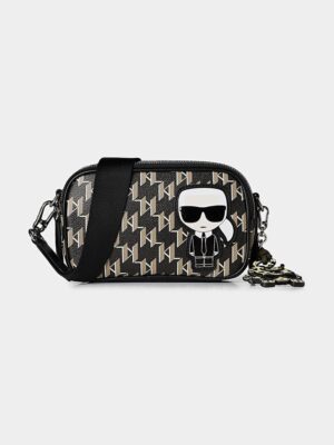 Karl Lagerfeld
K Ikonik Monogram small camera bag  , size 21*13 .. ofr