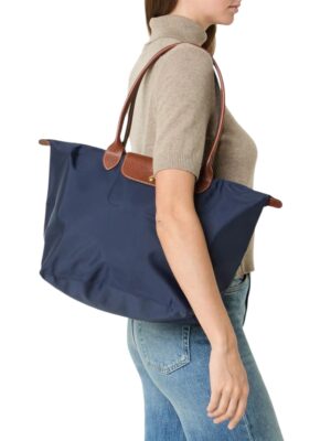 Longchamp Le Pliage Tote navy blue, size 45*30 .