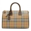 Burberry Bowling Medium Burberry Check top handle bag + Dust cover , size 29*18 - Thumbnail Image 1