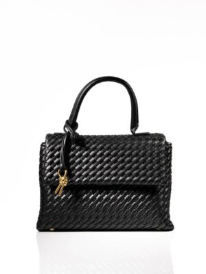 Bottega Veneta Patti Top Handle Bag in Leather , size 26*19