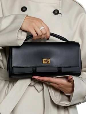 Balenciaga
 Bel Air Clutch Bag in Calfskin , size 26*14 .. ofr