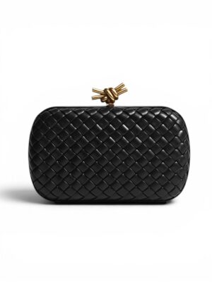 Bottega veneta Handwoven Leather Knot Clutch on chain + Brand Box , size 20*13