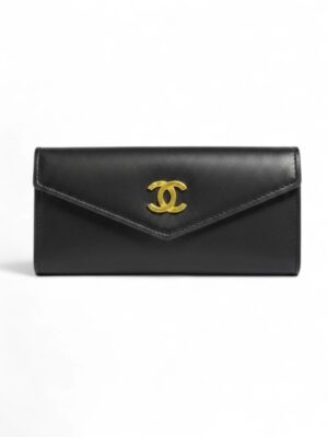 chanel black CC wallet + Brand Box , size 19*10