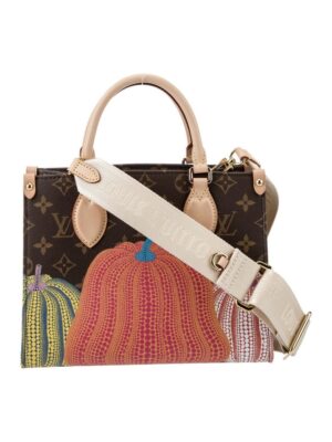 Louis Vuitton x Yayoi Kusama  Monogram Pumpkin Dots OnTheGo PM + Brand Box , size 24*20
