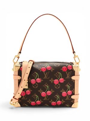 Louis Vuitton LV X TM Monogram Cerises Side Trunk MM + Brand Box , size 24*16