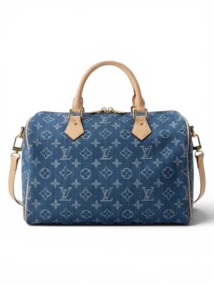 Louis Vuitton speedy 30 denim + Brand Box , size 28*20