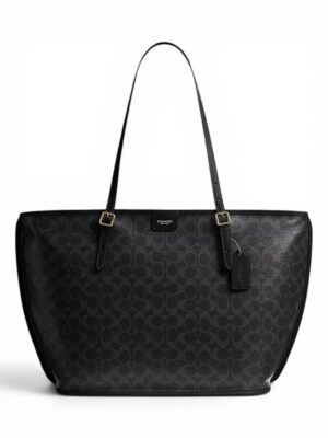 COACH TAXI TOTE BAG IN SIGNATURE CANVAS + Brand Box , size 36*30