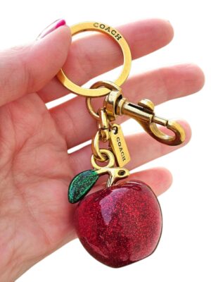 Coach Apple Bag Charm + Brand Box