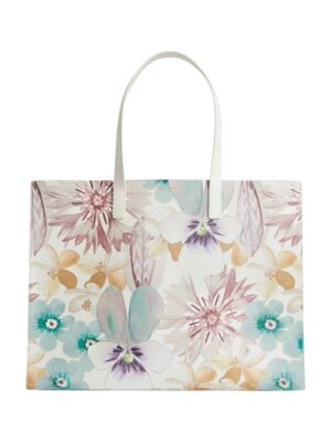 Ted Baker HALEEN White Petal Print Extra Large Icon Bag + Dust cover , size 40*30