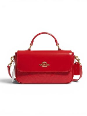 Coach Mini Morgan  In Signature Leather + Brand Box , size 20*10