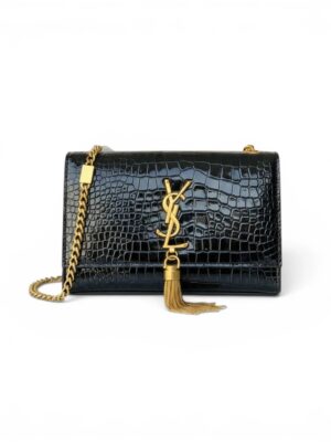 SAINT LAURENT SAINT LAURENT SMALL KATE CROC  EMBOSSED  + Brand Box , size 24*16