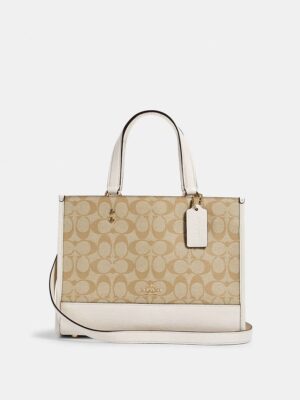 Coach Dempsey Carryall Bag In Signature  , size 30*22 .