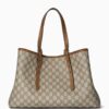 Gucci GG Emblem Medium Tote Bag in Monogram Canvas , size 35*25 - Thumbnail Image 4